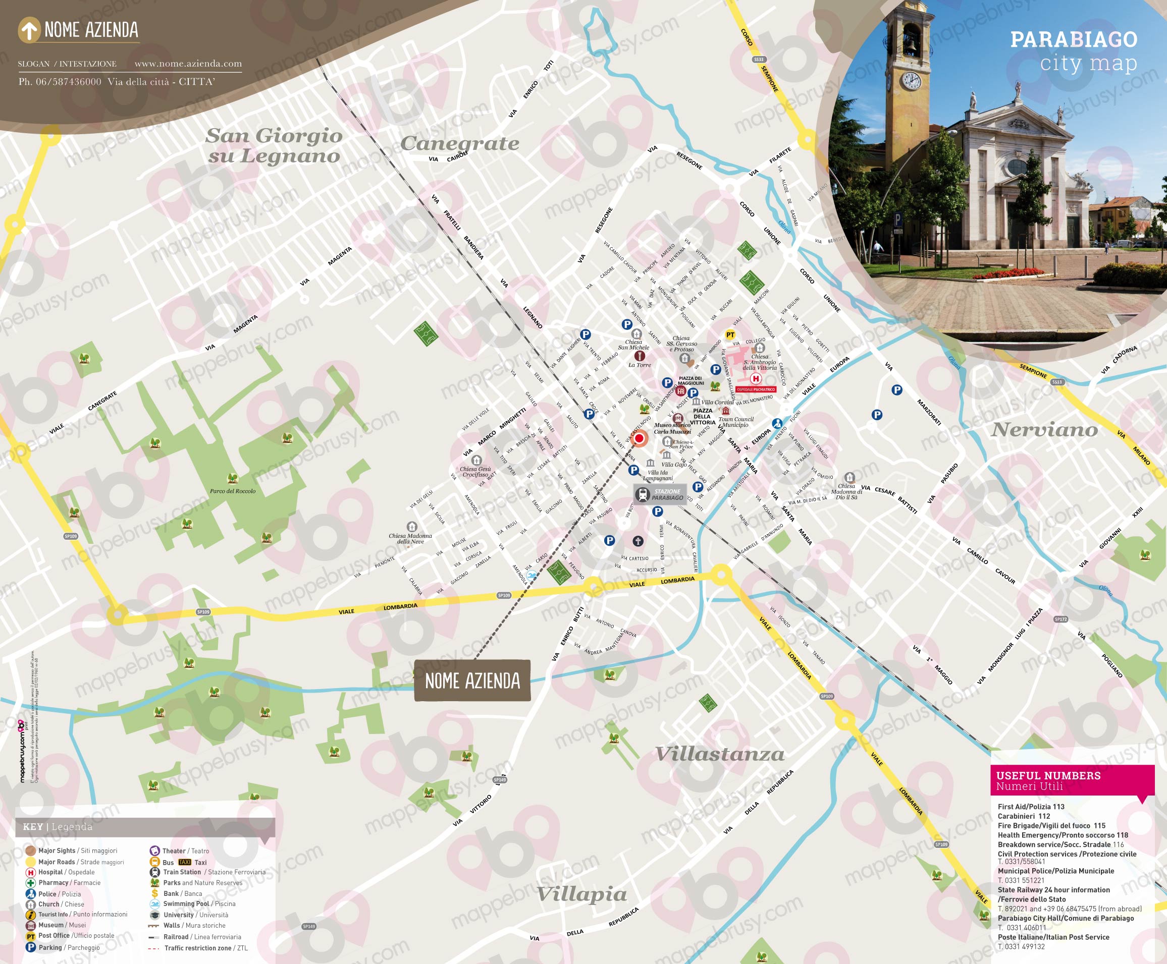 Mappa di Parabiago - Parabiago city map - mappa Parabiago - mappa personalizzata di Parabiago
