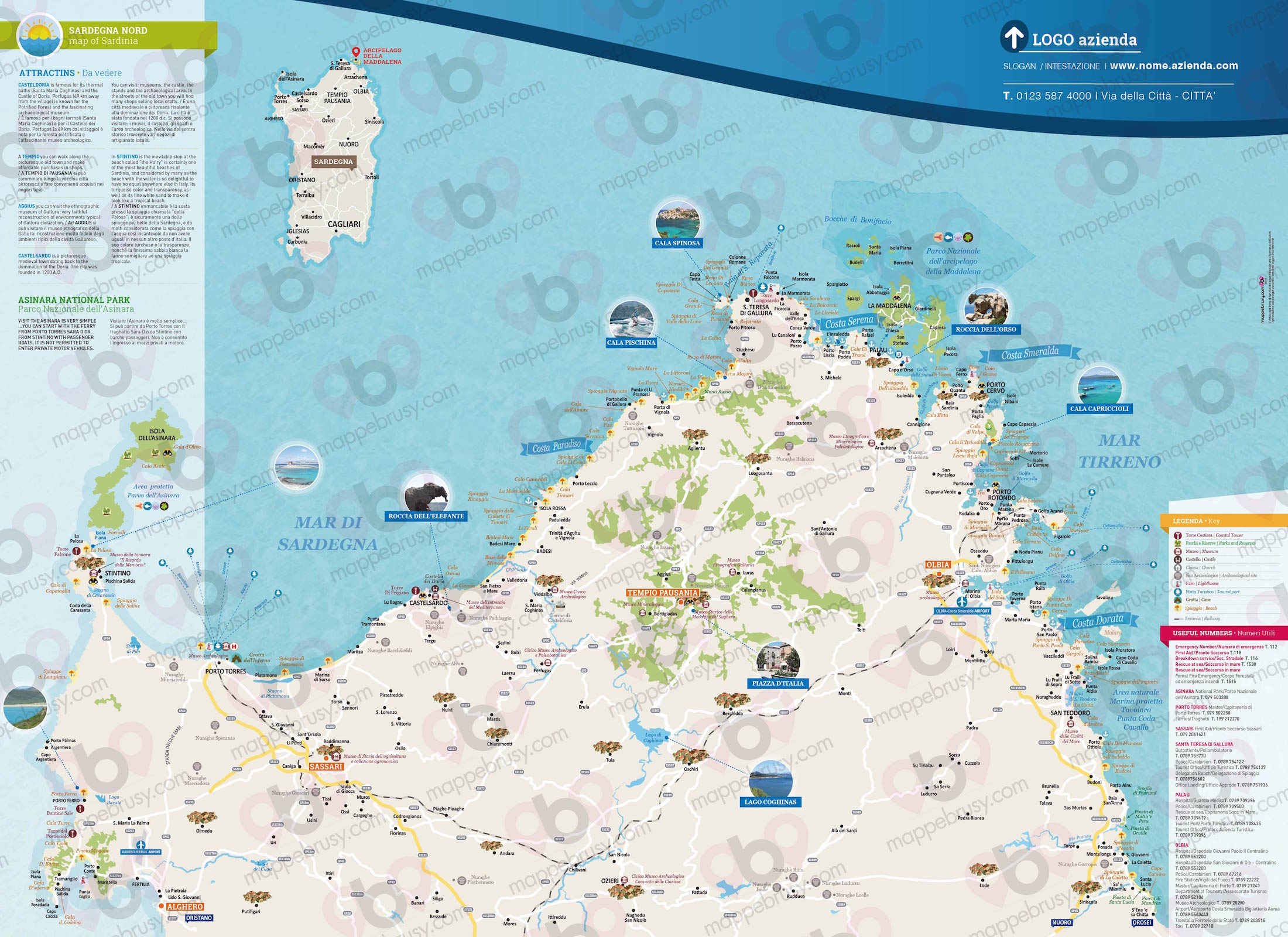 Mappa Sardegna - Sardegna map - mappa Sardegna - mappa personalizzata Sardegna