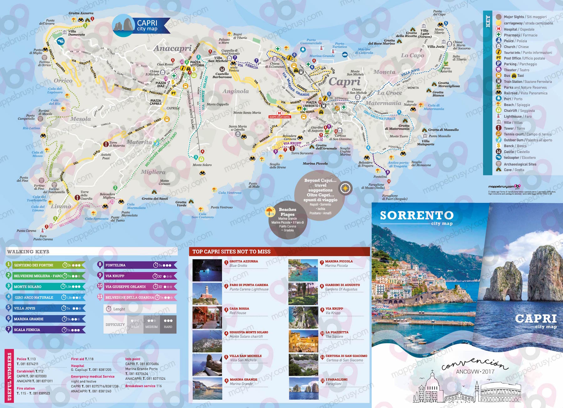 Mappa Grande personalizzata per Abercrombie Capri