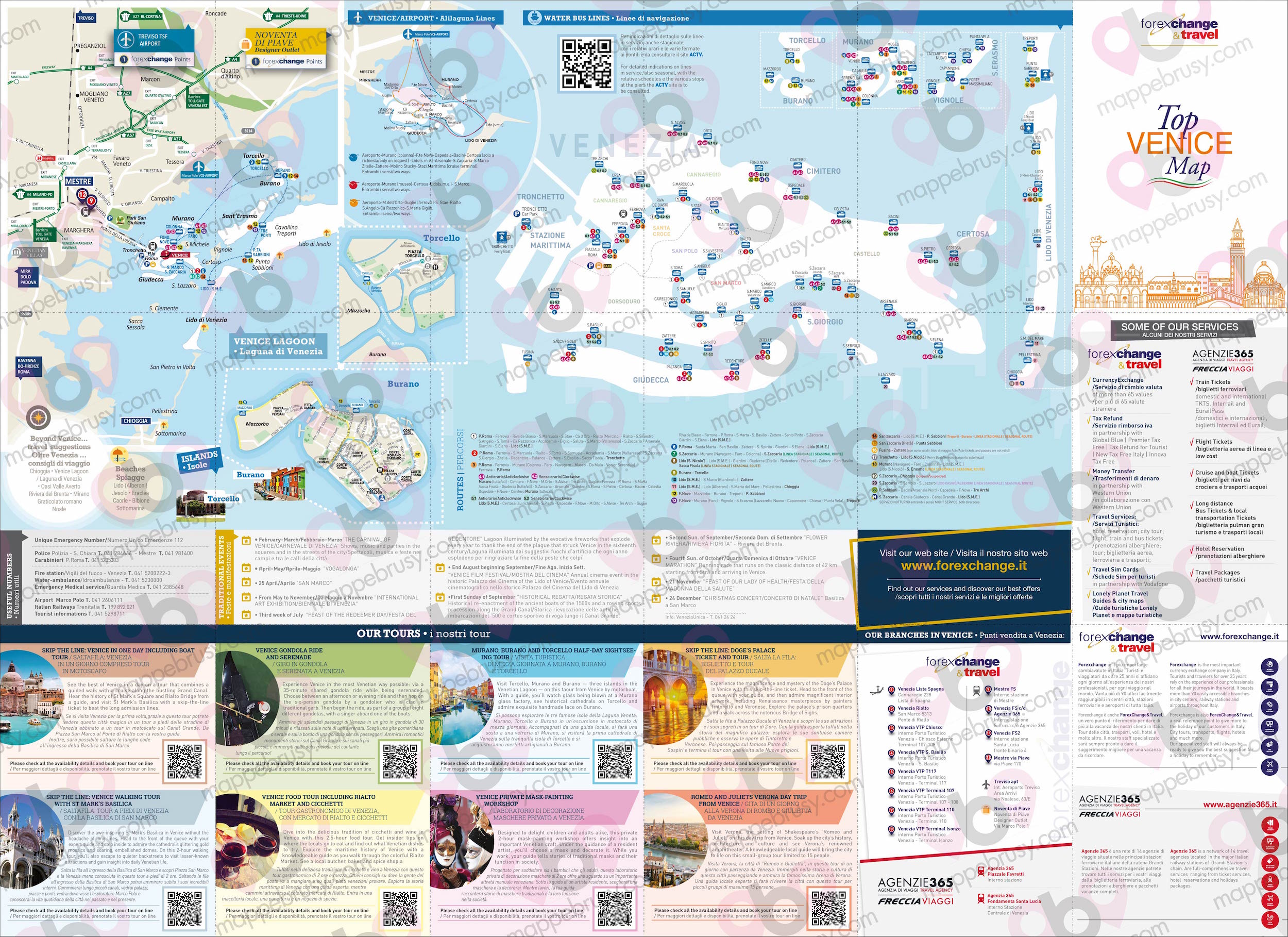 Mappa Grande personalizzata per Forexchange - Venezia